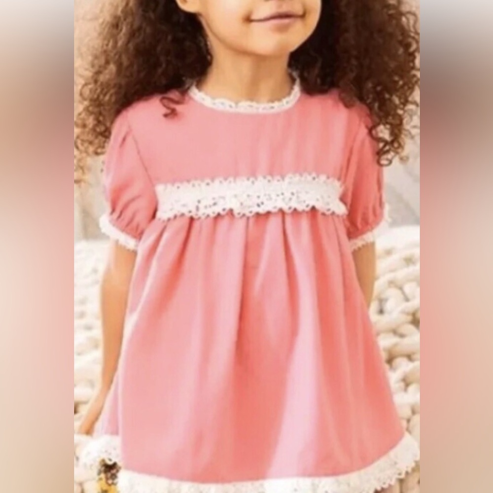 Matilda Jane Pink Nightgown with Cream Lace